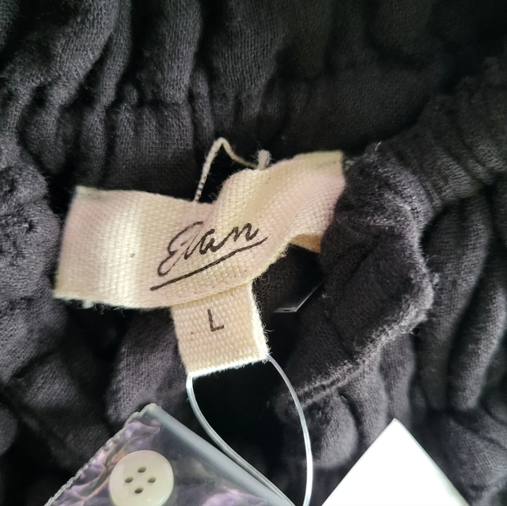 Nwt‎ Elan High Neck Black Trapeze Cover Up Dress Size Large